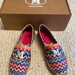 Missoni Twill Espadrilles Size 6.0